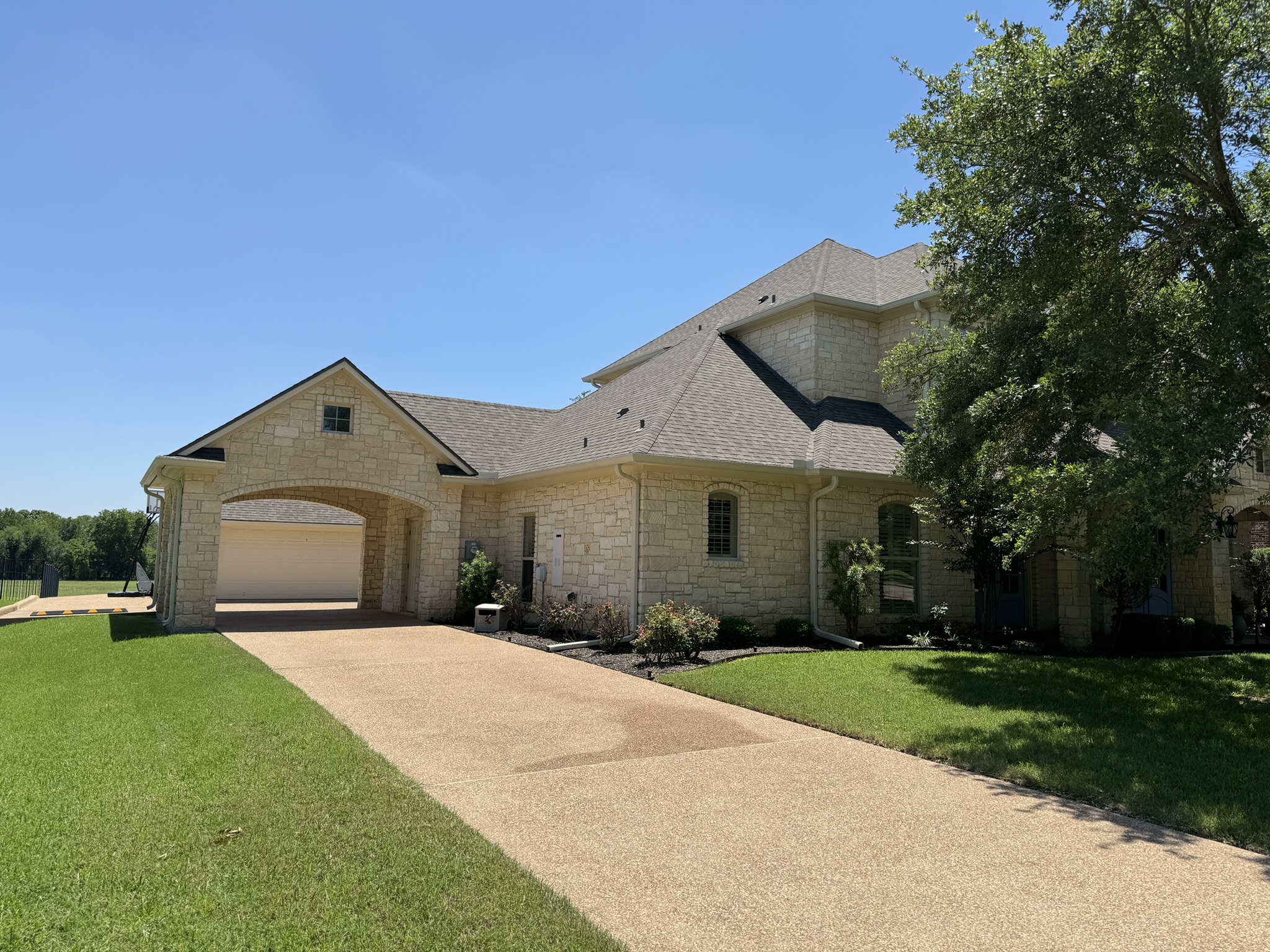 Beautiful clean home in Waco showcasing our professional house washing results